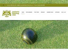 Tablet Screenshot of malvernbowls.com.au